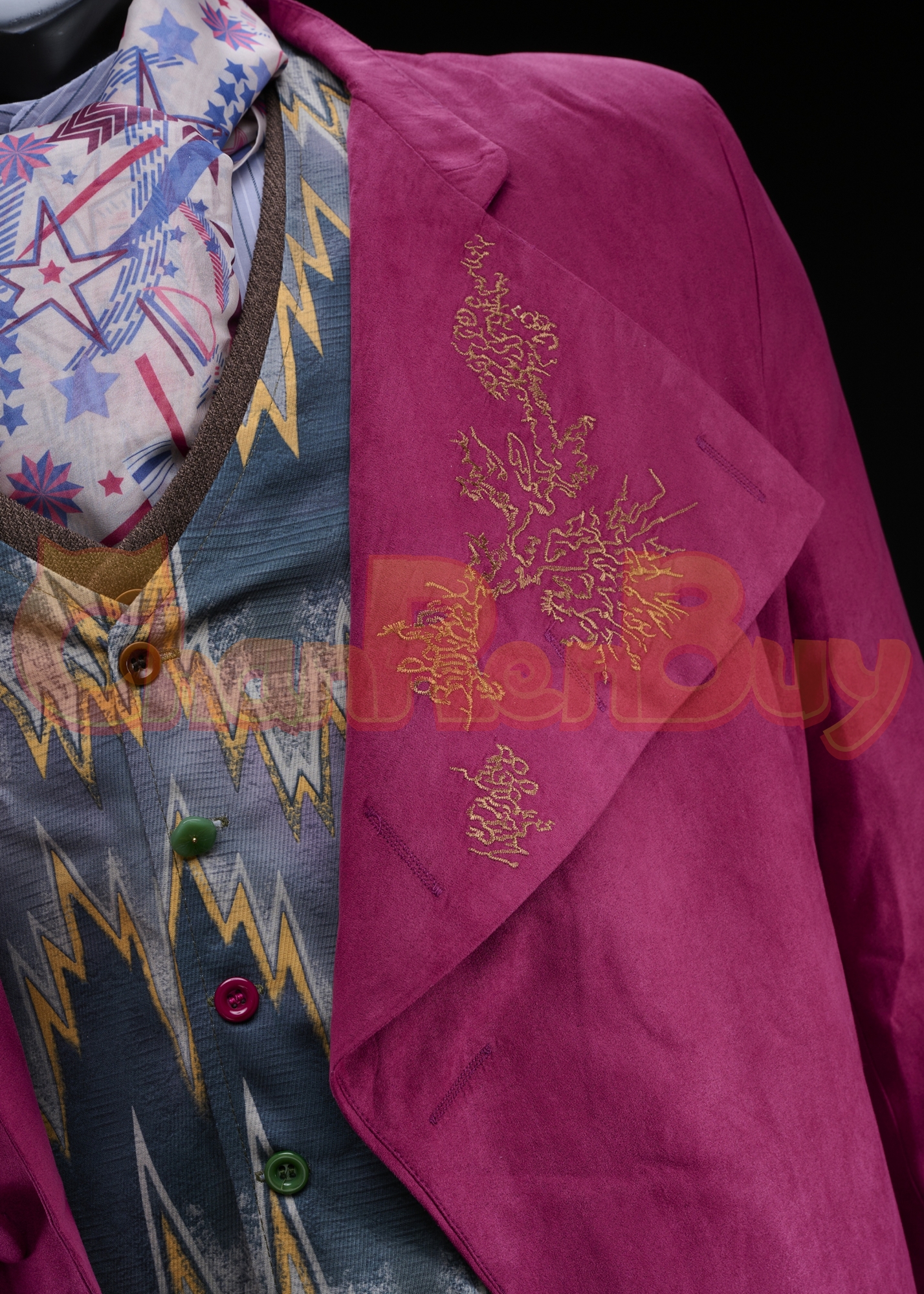 Willy Wonka Costume Wonka Suit Cosplay with Coat