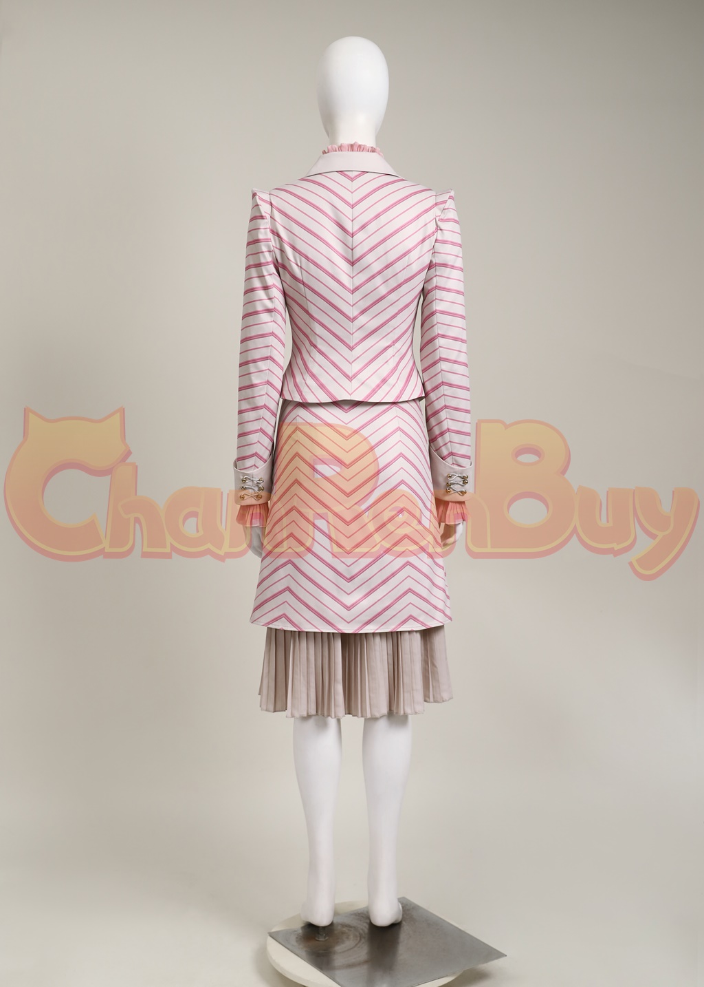 Glinda Costume Wicked Cosplay Pinstripe Suit