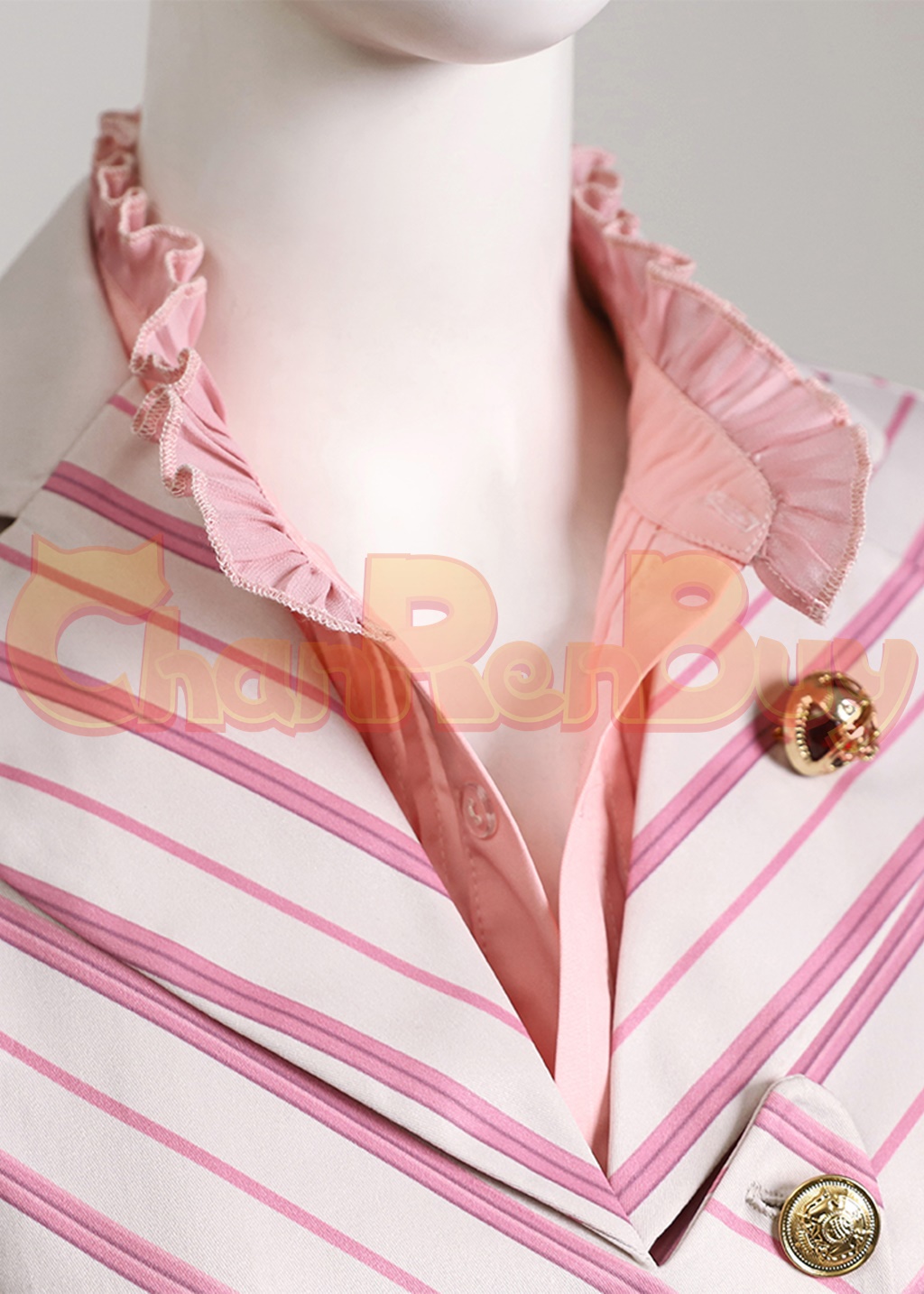 Glinda Costume Wicked Cosplay Pinstripe Suit