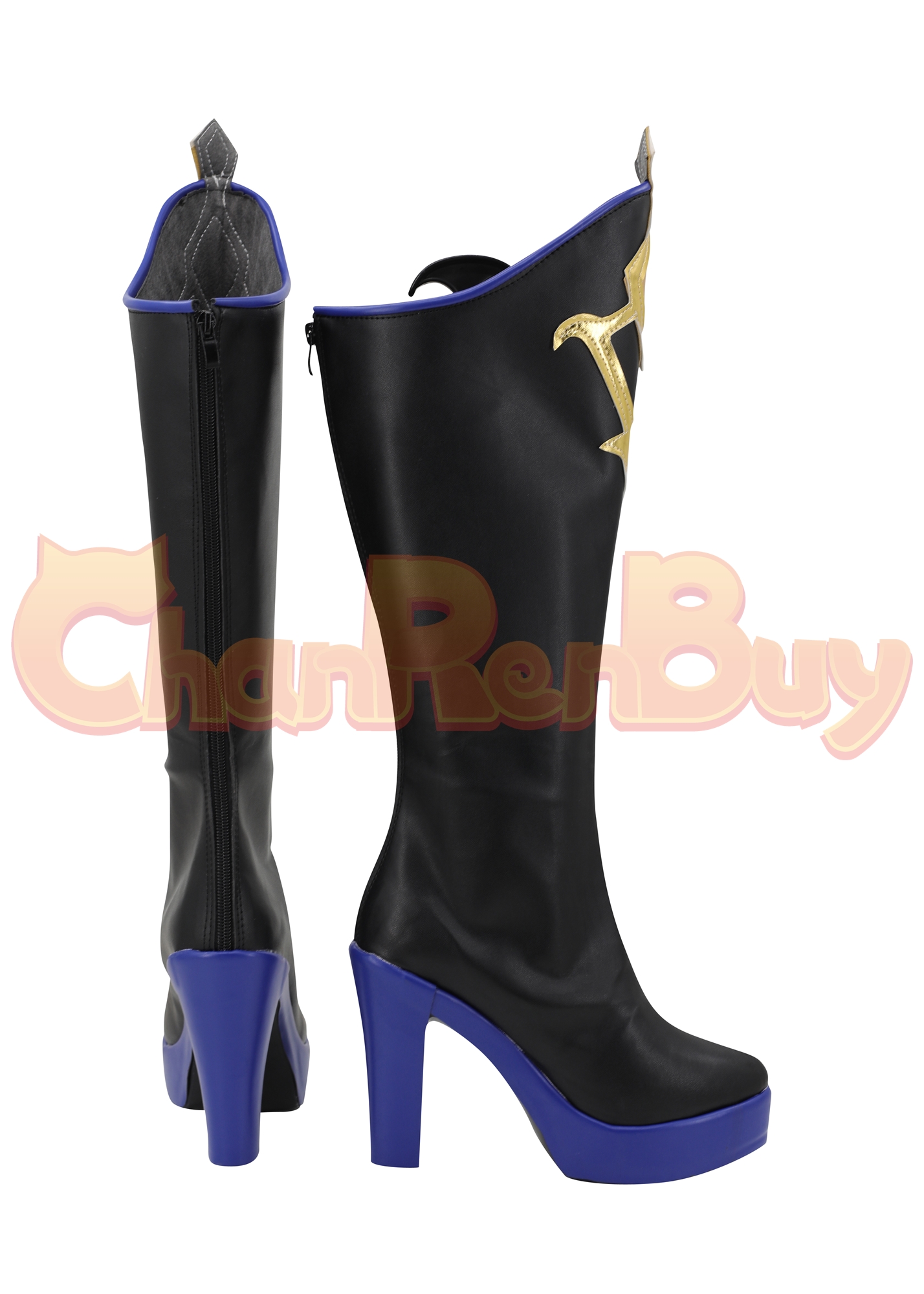 Aether Shoes Men Genshin Impact Boots Cosplay High Heel