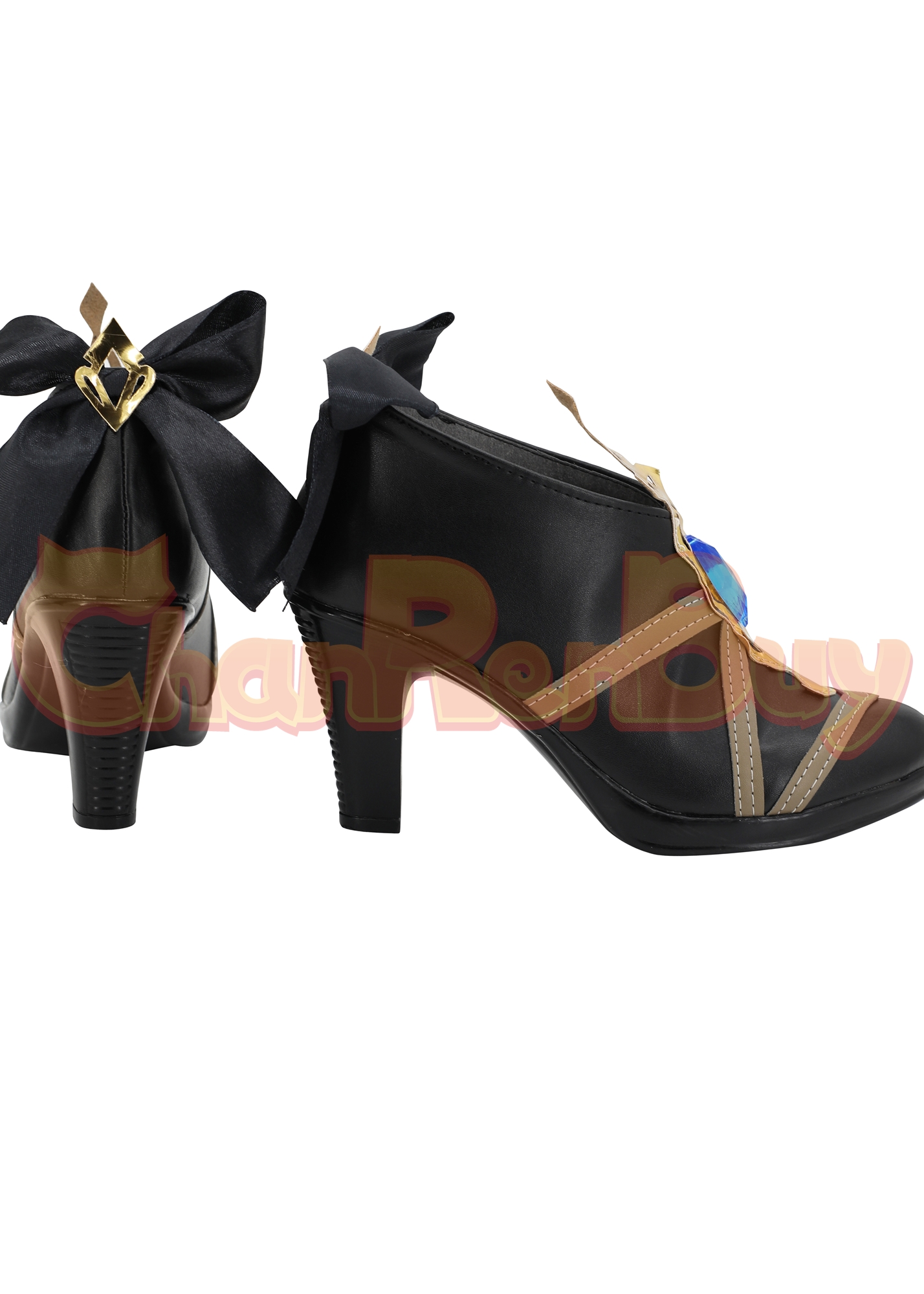 Navia Caspar Shoes Women Genshin Impact Boots Cosplay