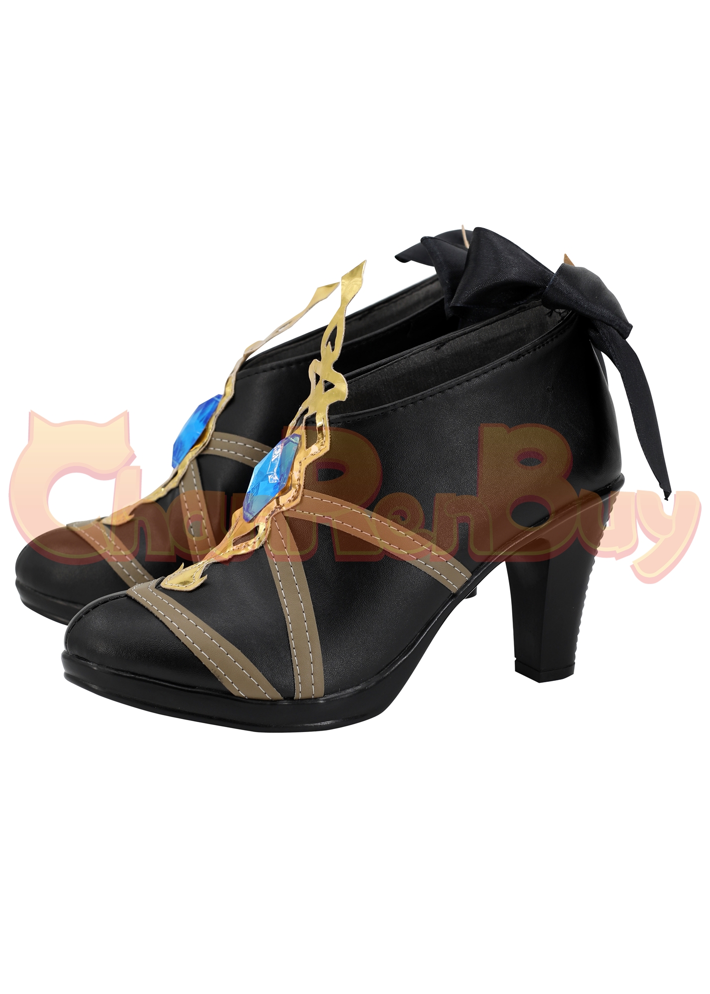 Navia Caspar Shoes Women Genshin Impact Boots Cosplay