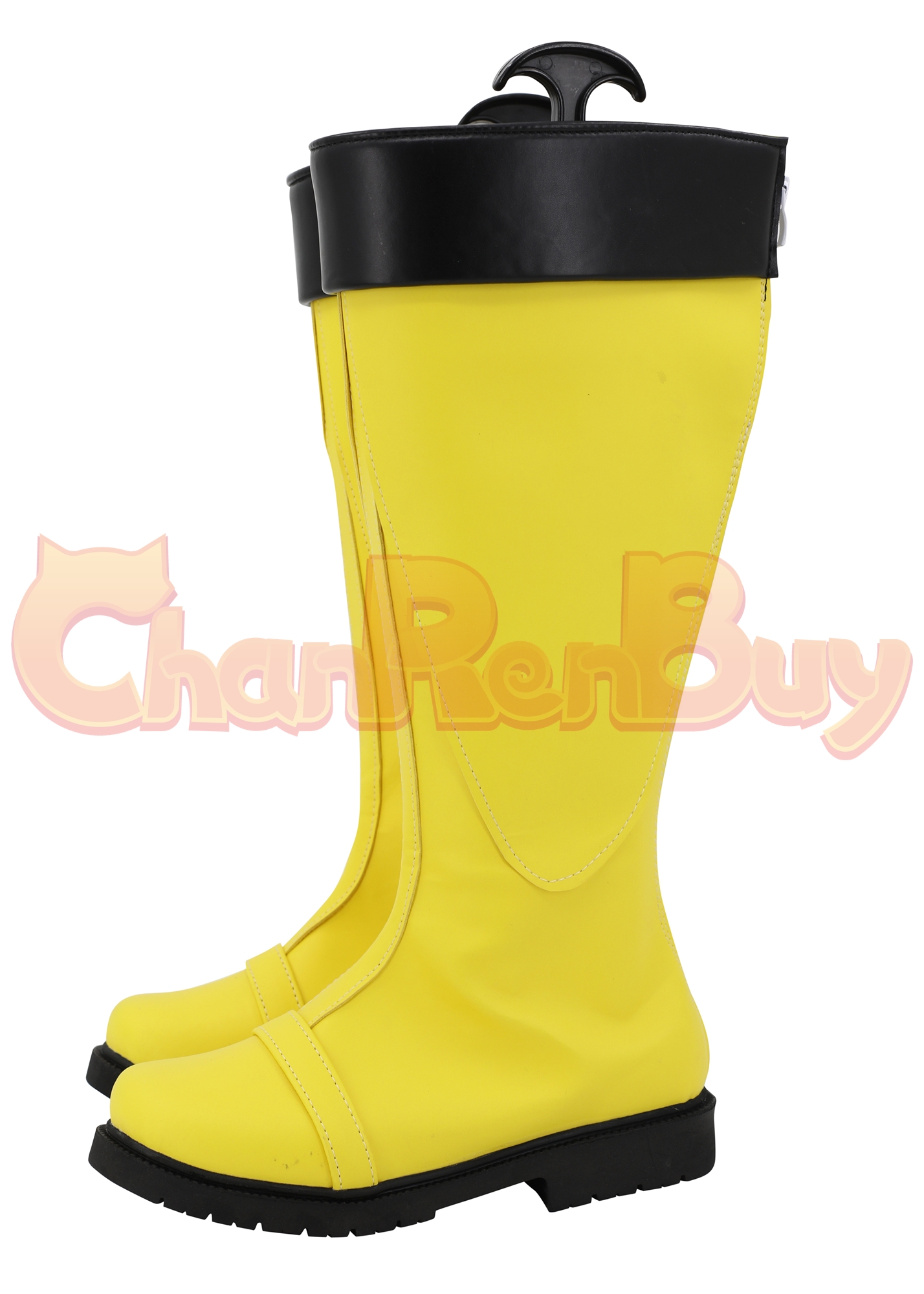 Yellow Buster Shoes Women Tokumei Sentai Go-Busters Boots Cosplay