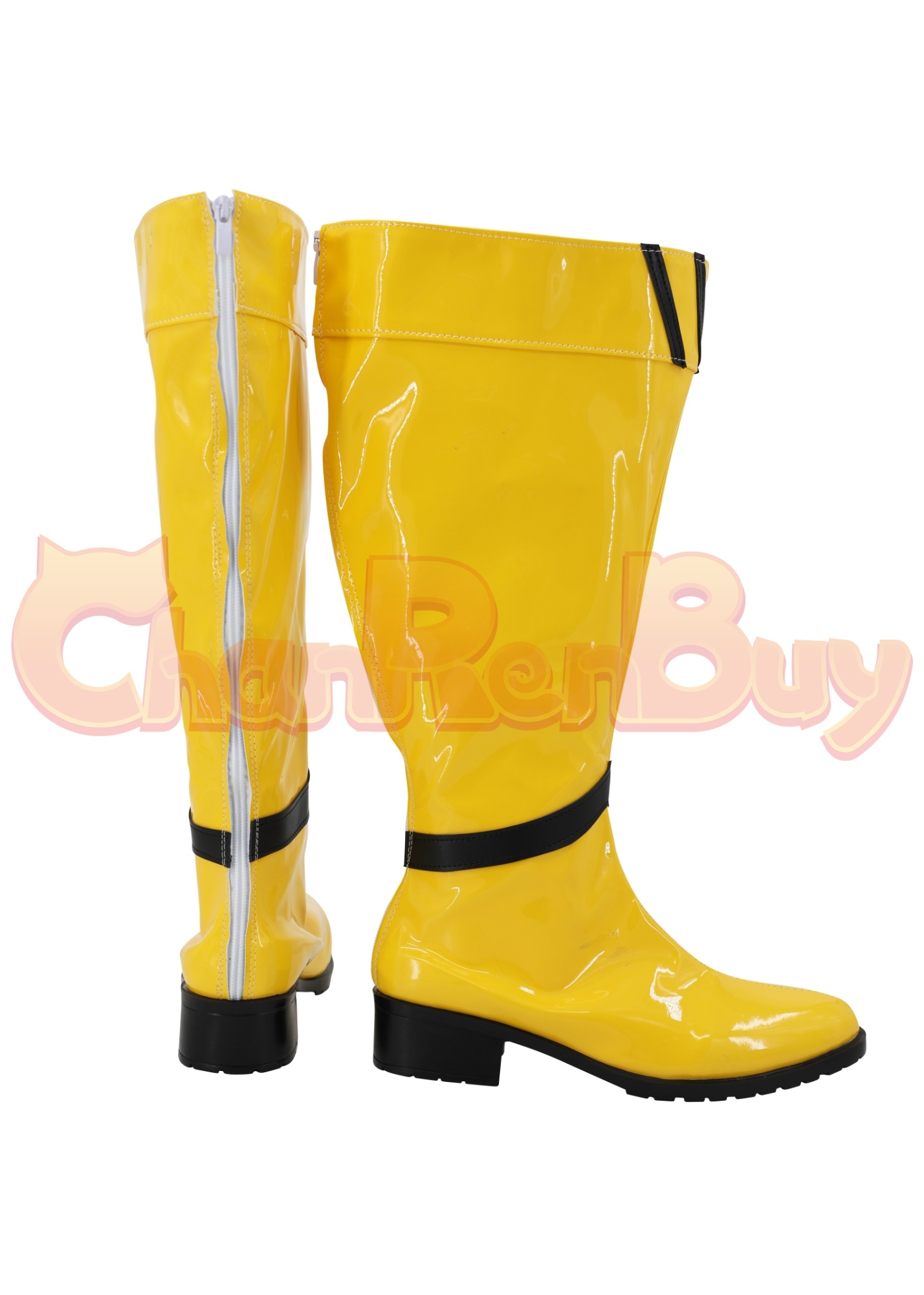 Yellow Ranger Shoes Men Super Sentai Boots Cosplay