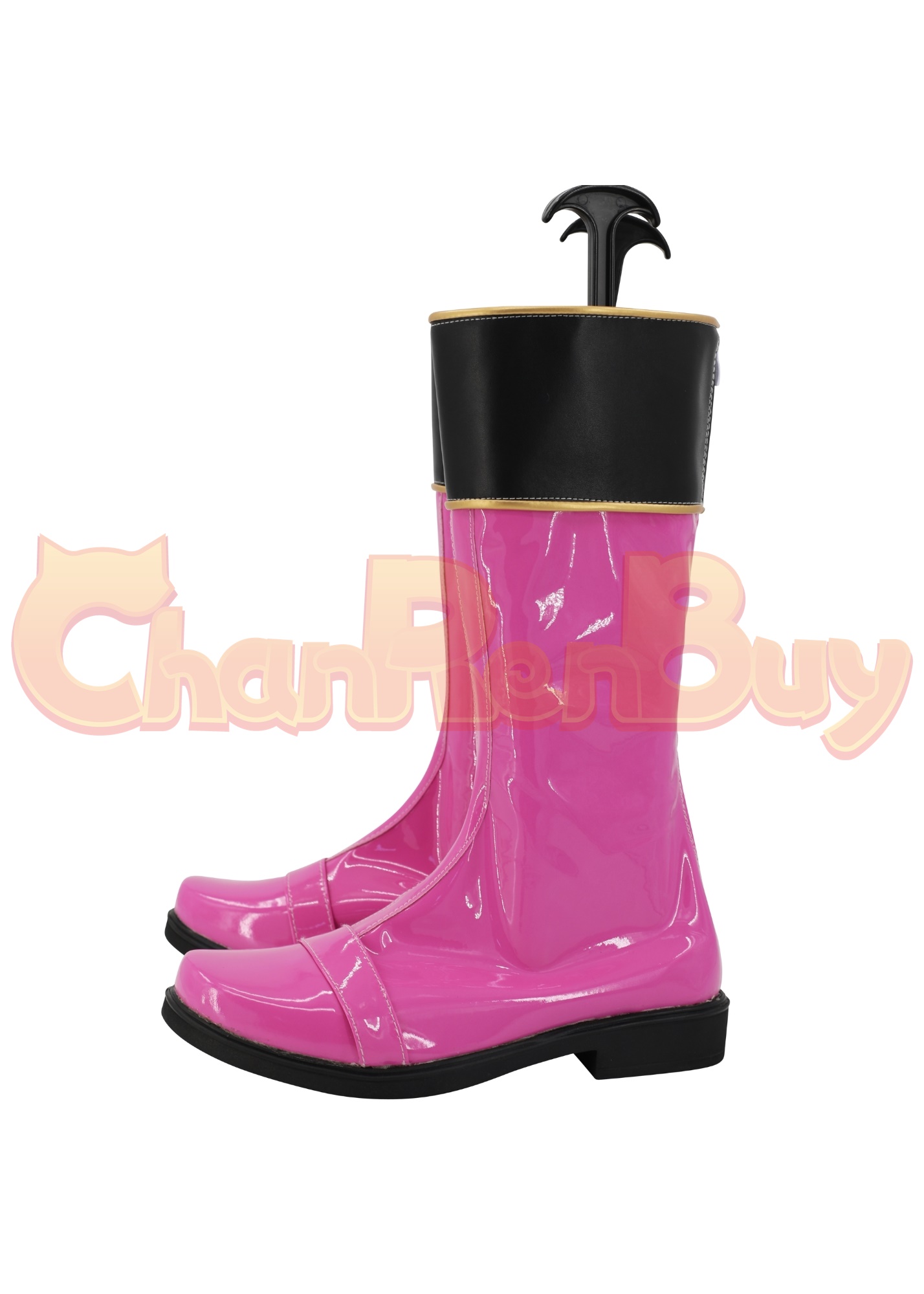 Pink Magician Shoes Women Maho Sentai Magiranger Boots Cosplay