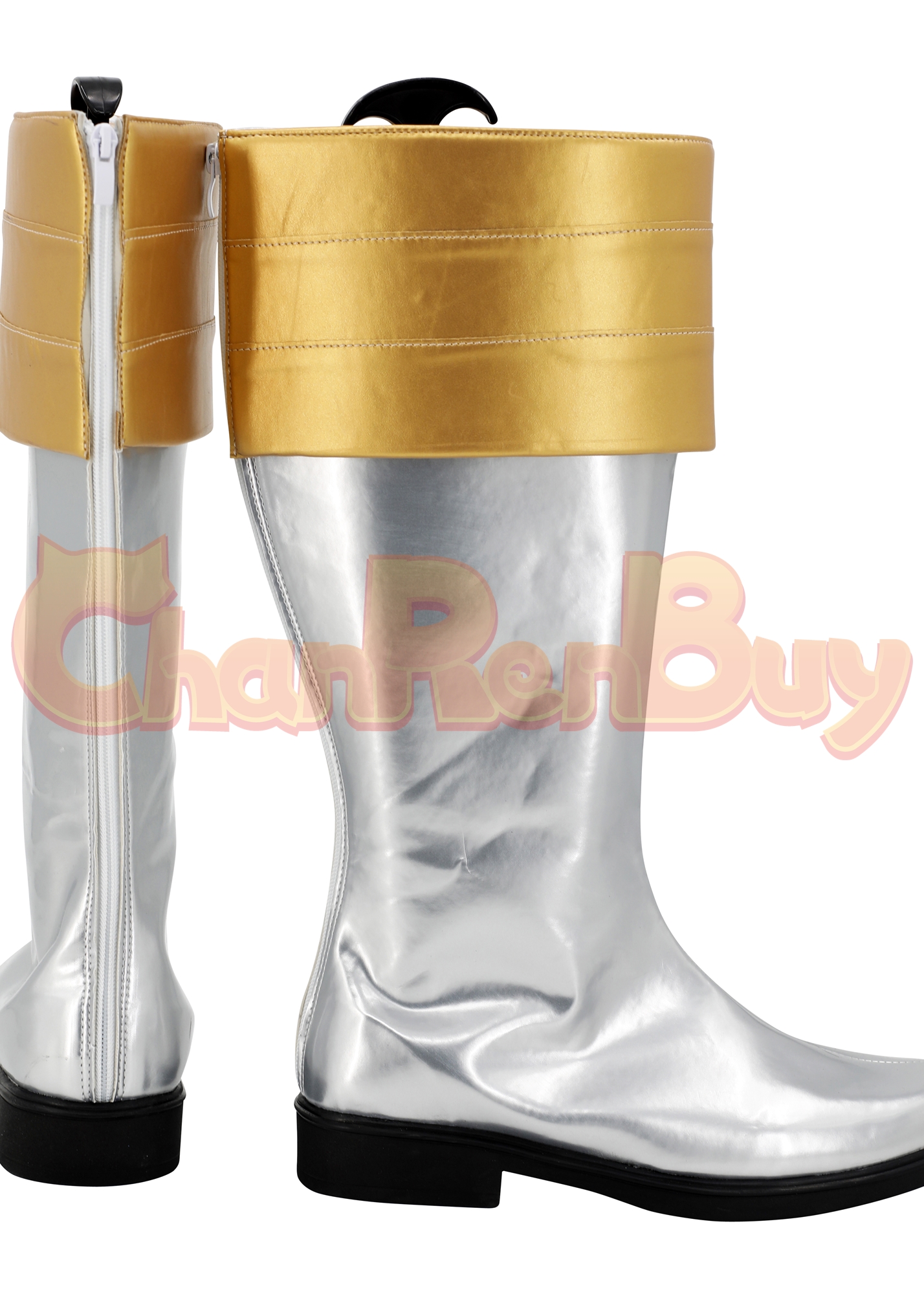 Gokai Silver Shoes Men Kaizoku Sentai Gokaiger Boots Cosplay