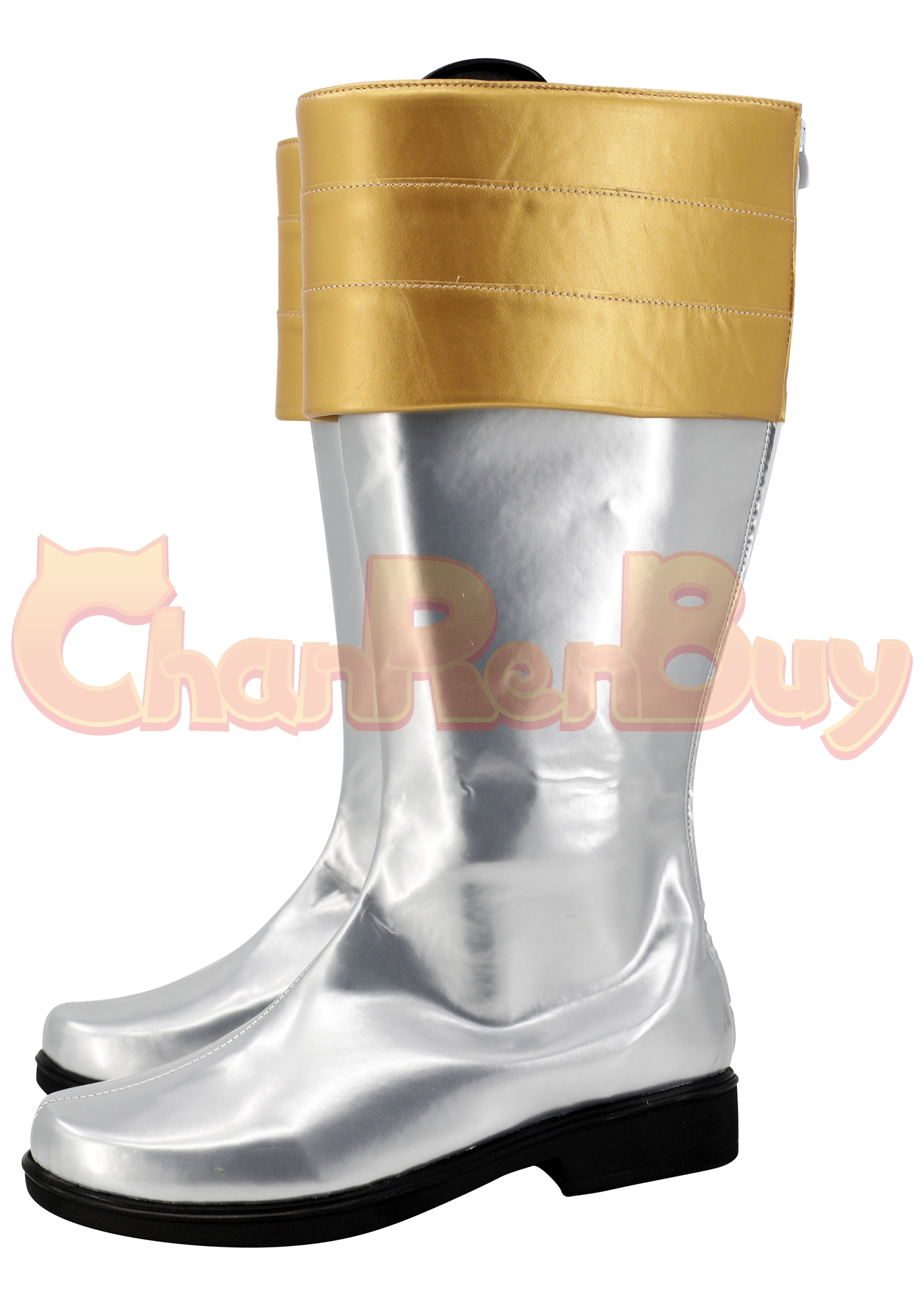Gokai Silver Shoes Men Kaizoku Sentai Gokaiger Boots Cosplay