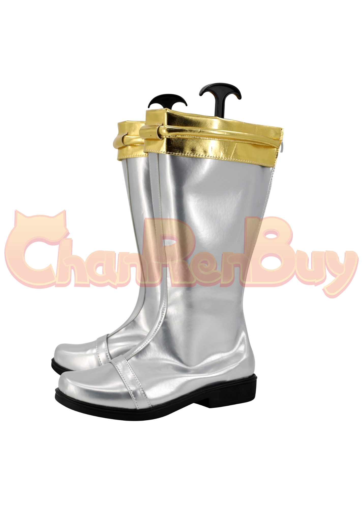 Kyoryu Silver Shoes Men Zyuden Sentai Kyoryuger Boots Cosplay