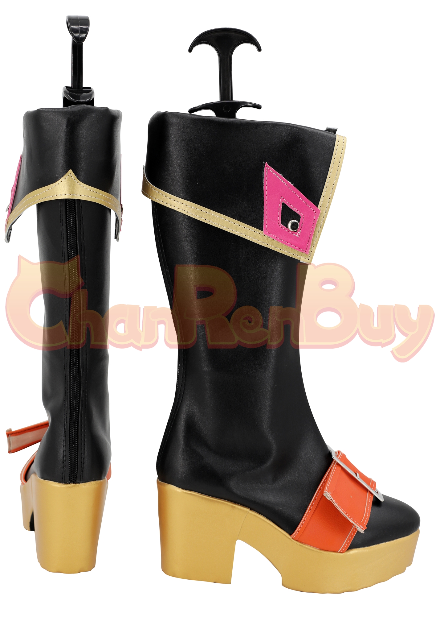 OW Kiriko Sukajan Witch Shoes Women Boots Cosplay