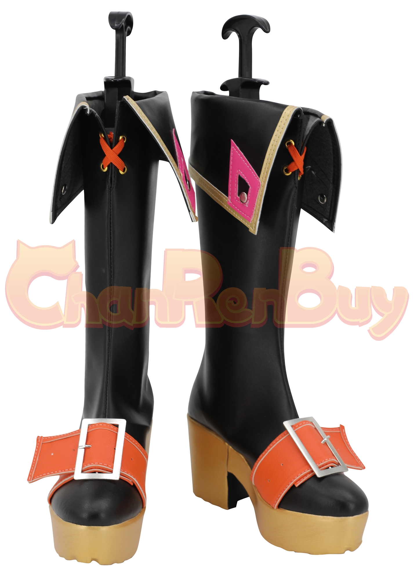 OW Kiriko Sukajan Witch Shoes Women Boots Cosplay