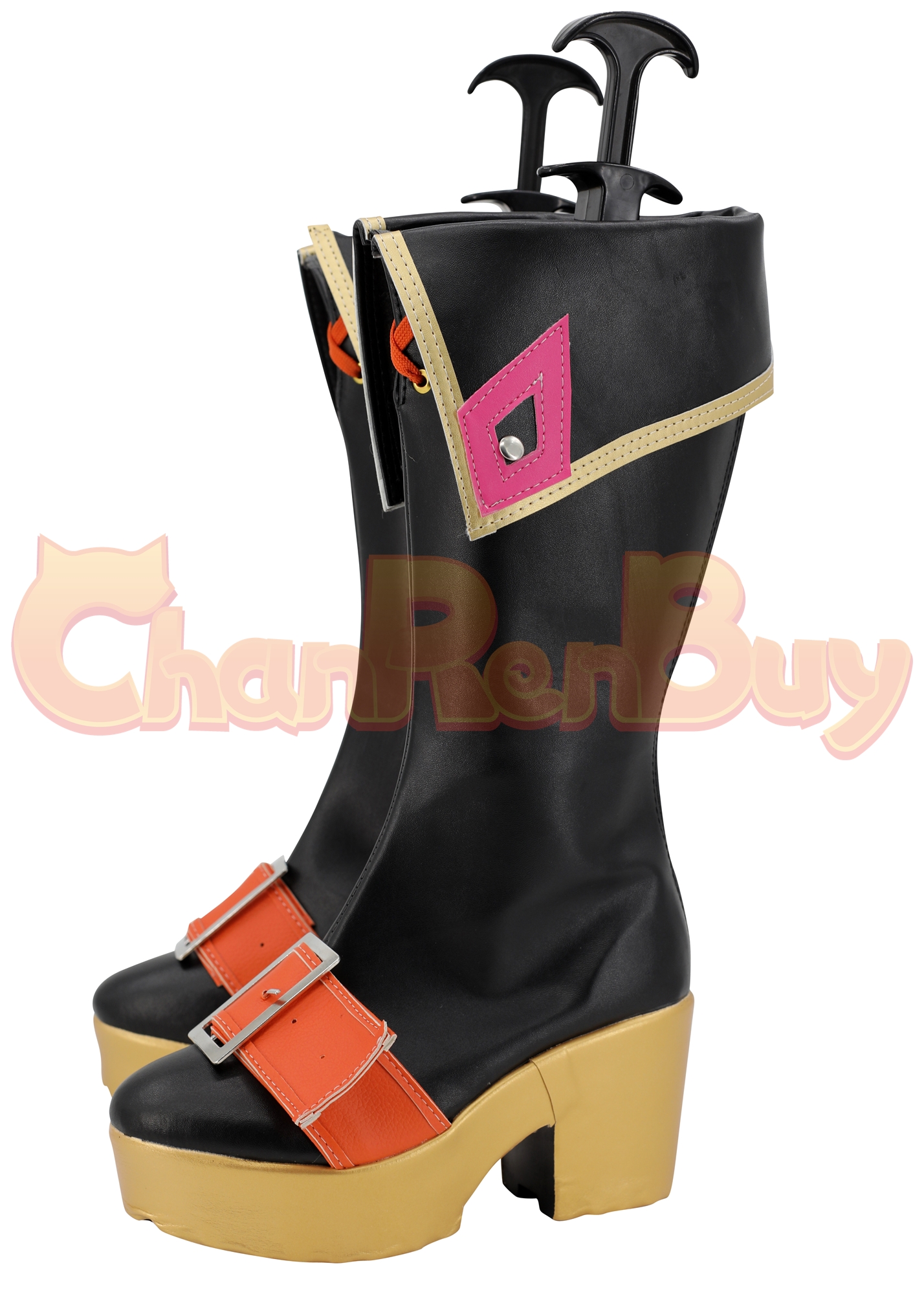 OW Kiriko Sukajan Witch Shoes Women Boots Cosplay