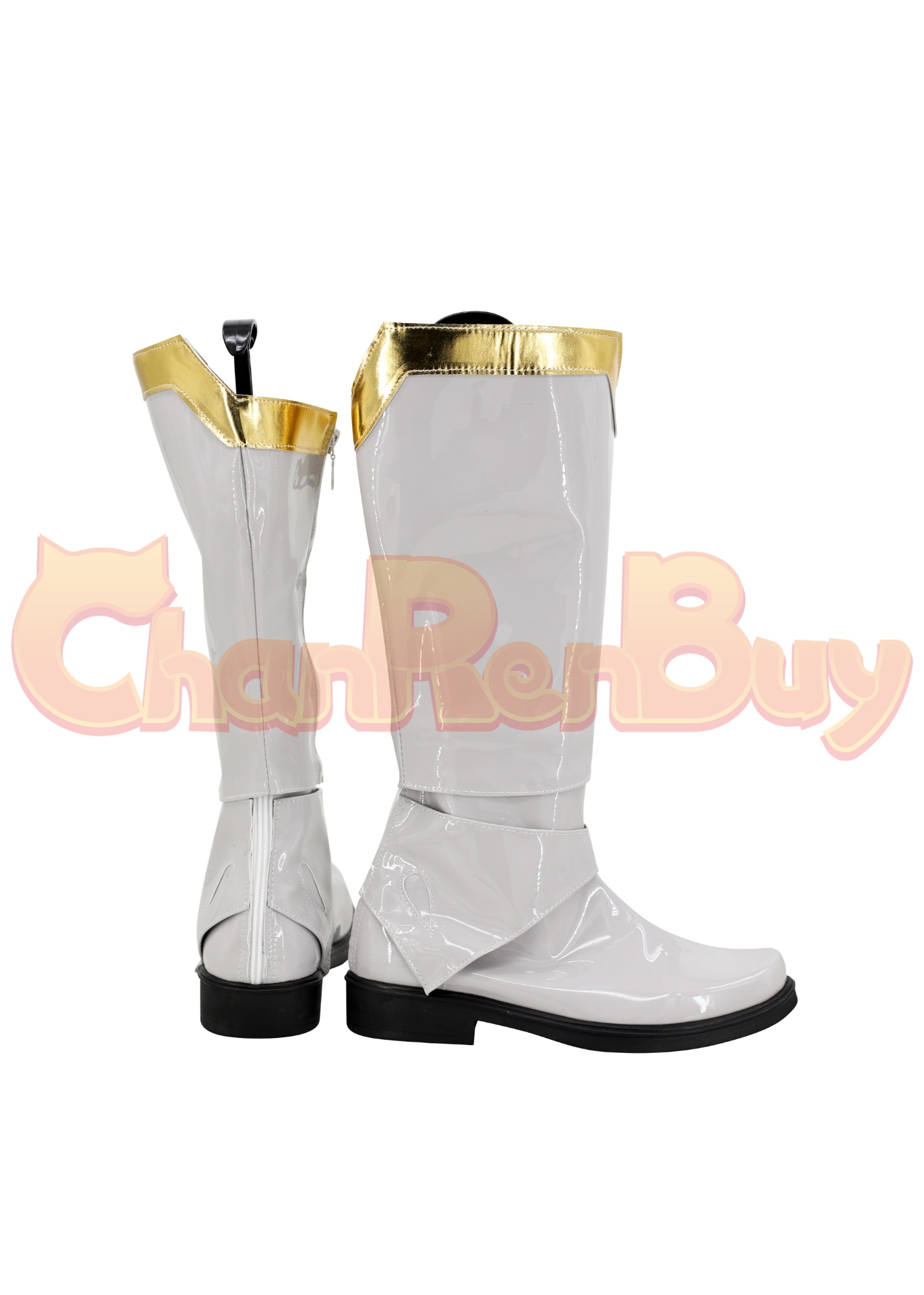 Rakuresu· Hasuti Shoes Men Ohsama Sentai King-Ohger Boots Cosplay White Ver