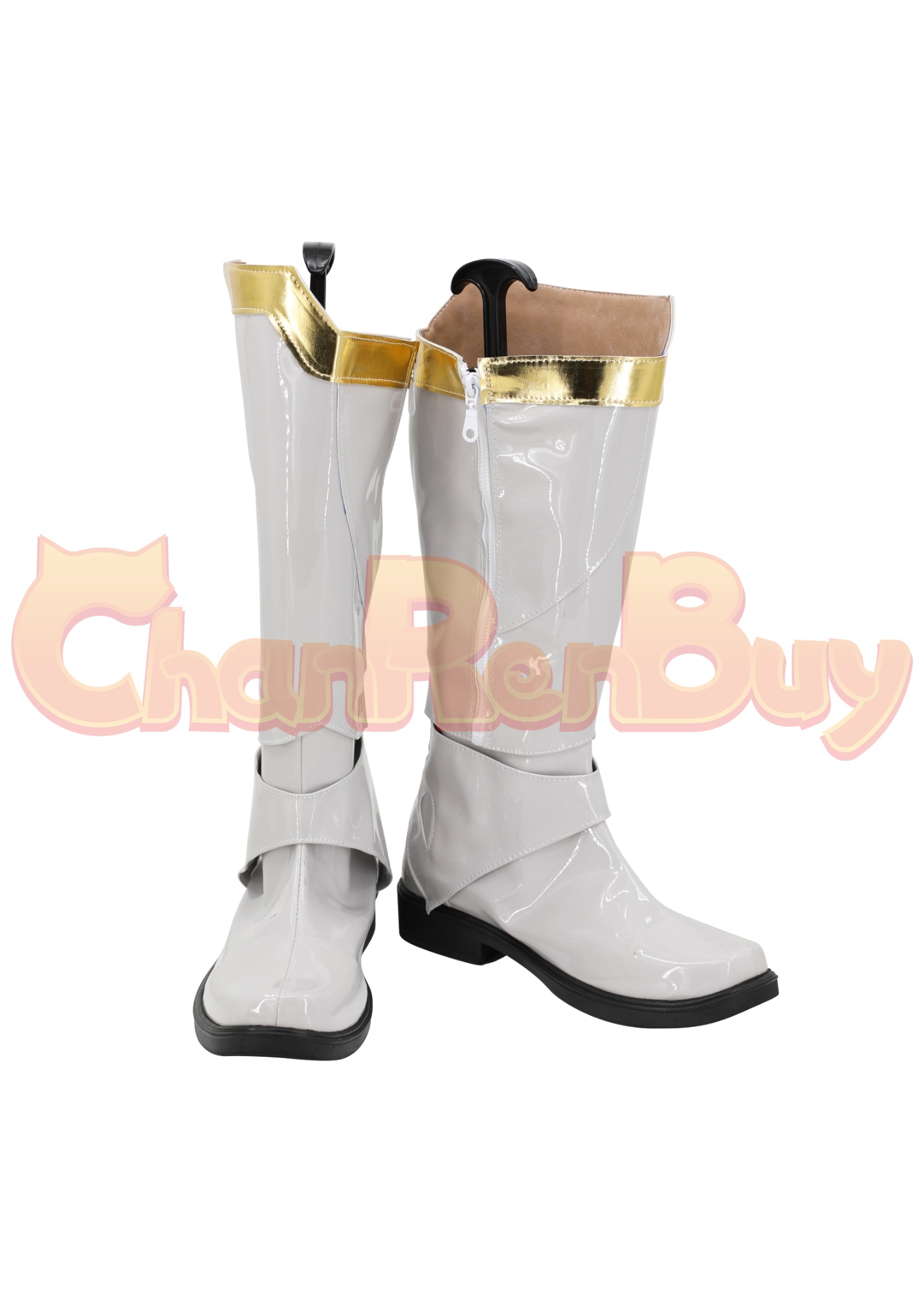 Rakuresu· Hasuti Shoes Men Ohsama Sentai King-Ohger Boots Cosplay White Ver