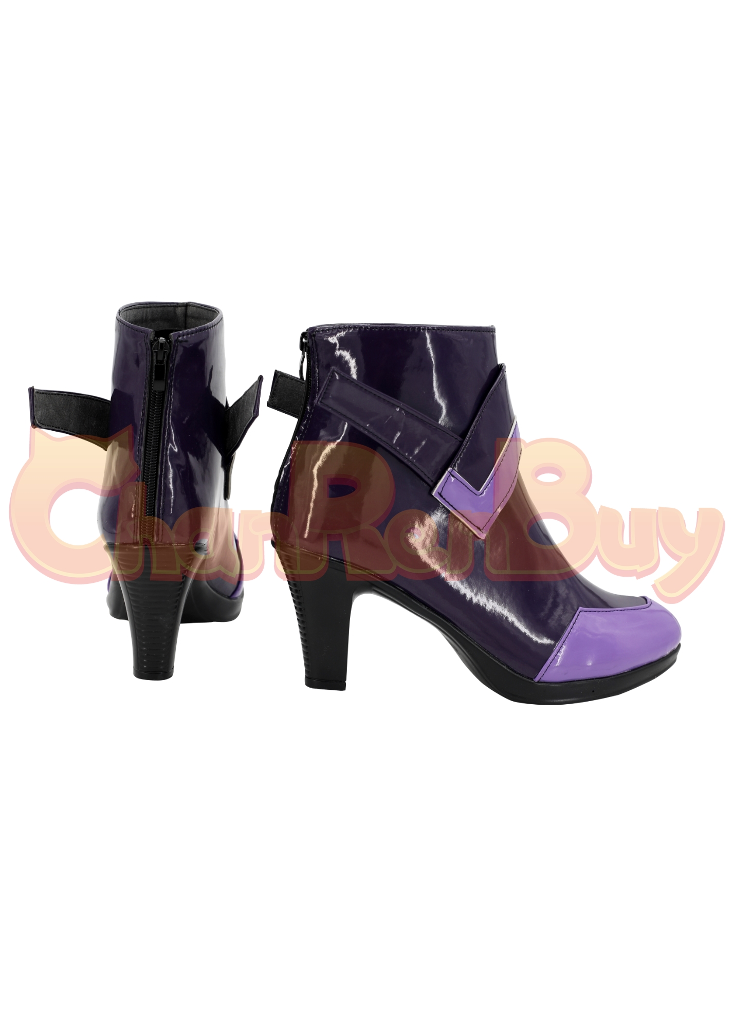 HDN Purple Heart Shoes Women Azur Lane Boots Cosplay