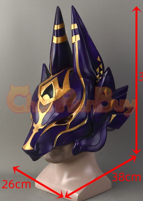 Genshin Impact Mask Cyno Headgear Cosplay Purple Ver