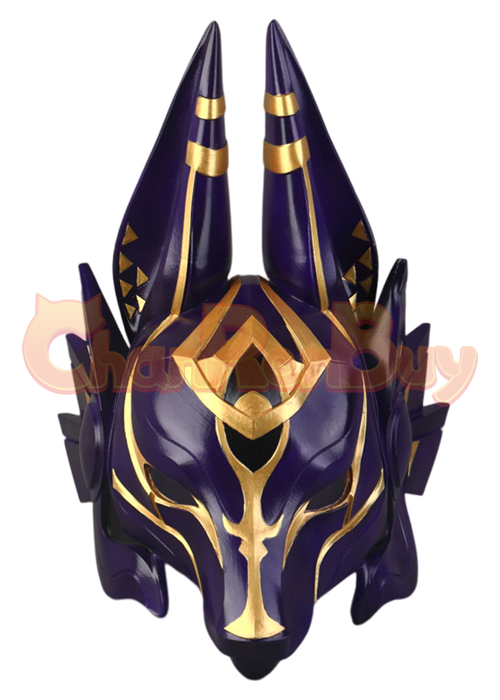 Genshin Impact Mask Cyno Headgear Cosplay Purple Ver