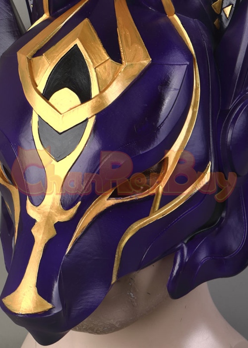 Genshin Impact Mask Cyno Headgear Cosplay Purple Ver