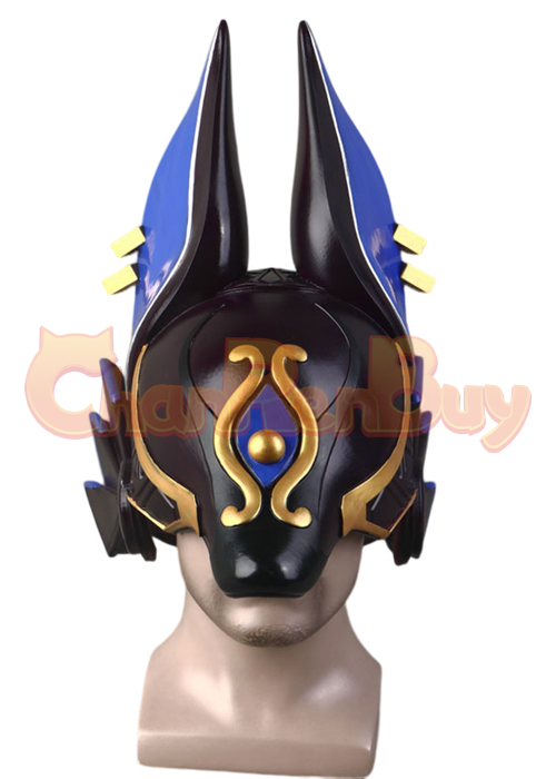Genshin Impact Mask Cyno Headgear Cosplay Blue Ver