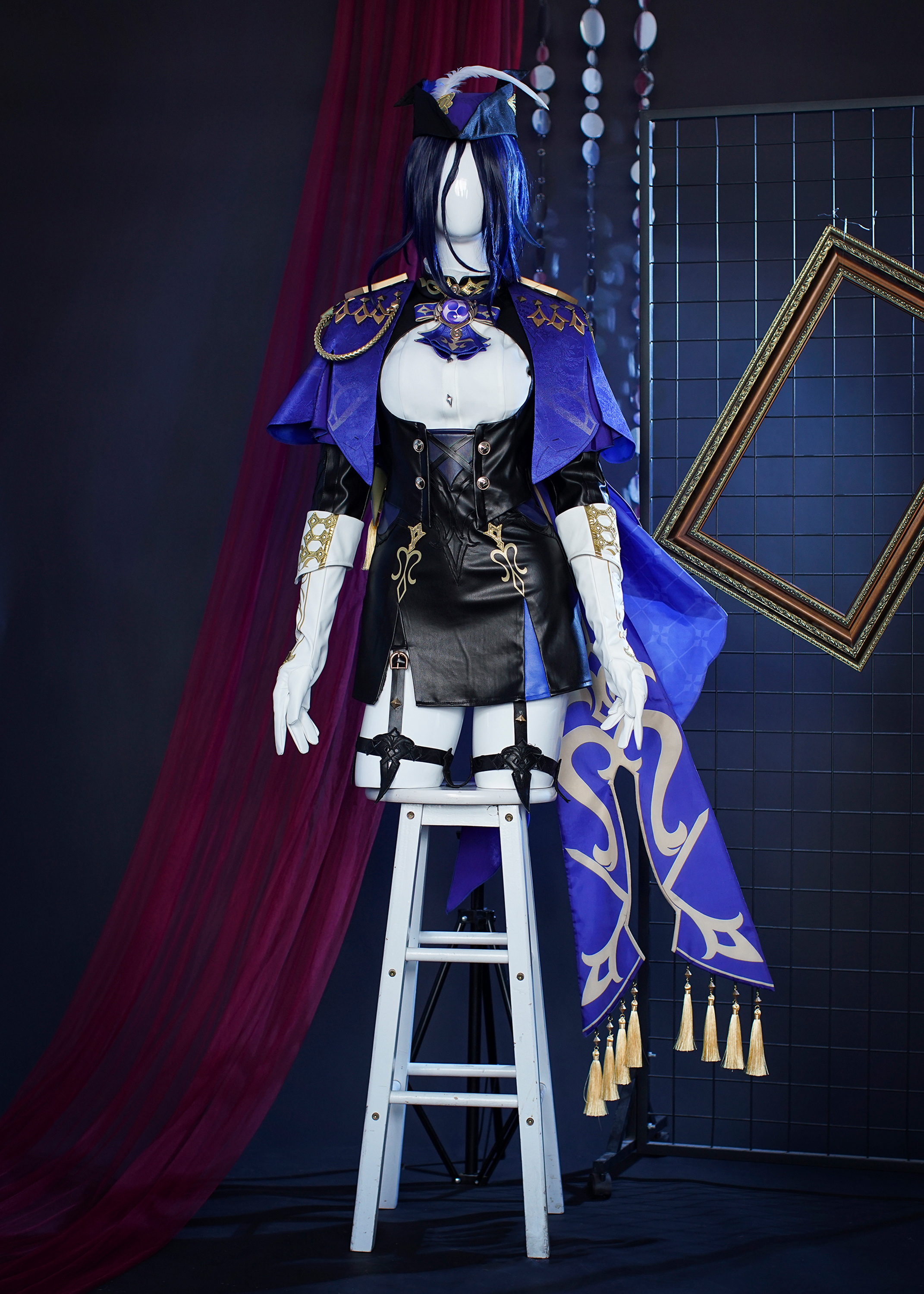 Genshin Impact Clorinde Costume Suit Cosplay Ver.1