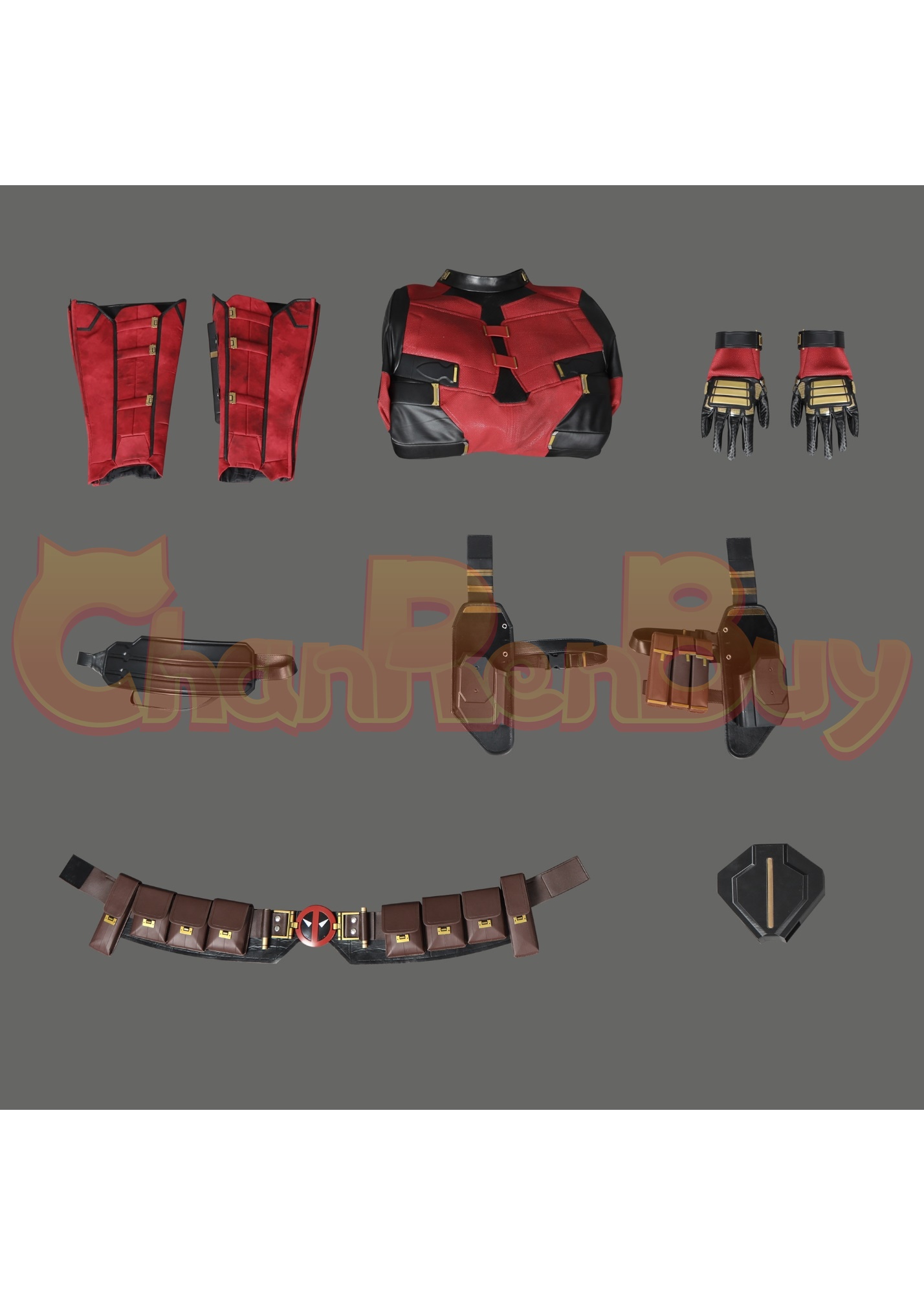 Deadpool Costume Deadpool & Wolverine Wade Wilson Suit Cosplay