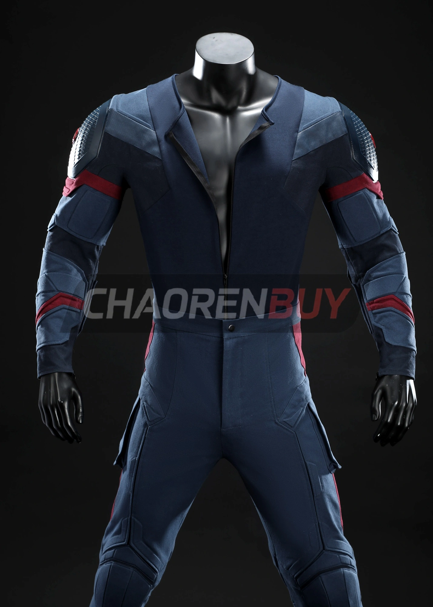 Captain America Costume Avengers: Endgame Steven Rogers Suit Cosplay Top Level
