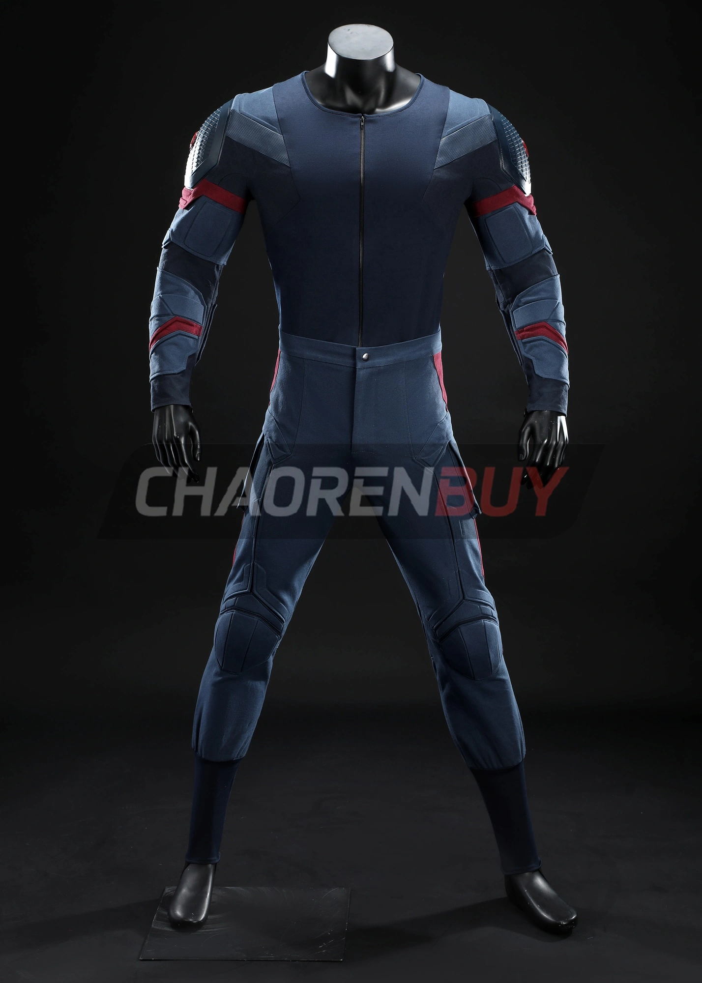 Captain America Costume Avengers: Endgame Steven Rogers Suit Cosplay Top Level