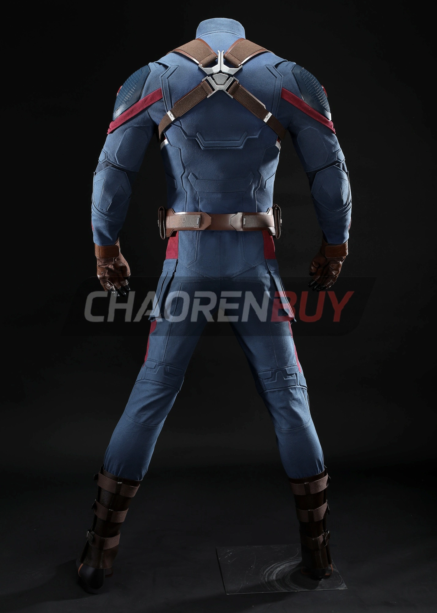 Captain America Costume Avengers: Endgame Steven Rogers Suit Cosplay Top Level