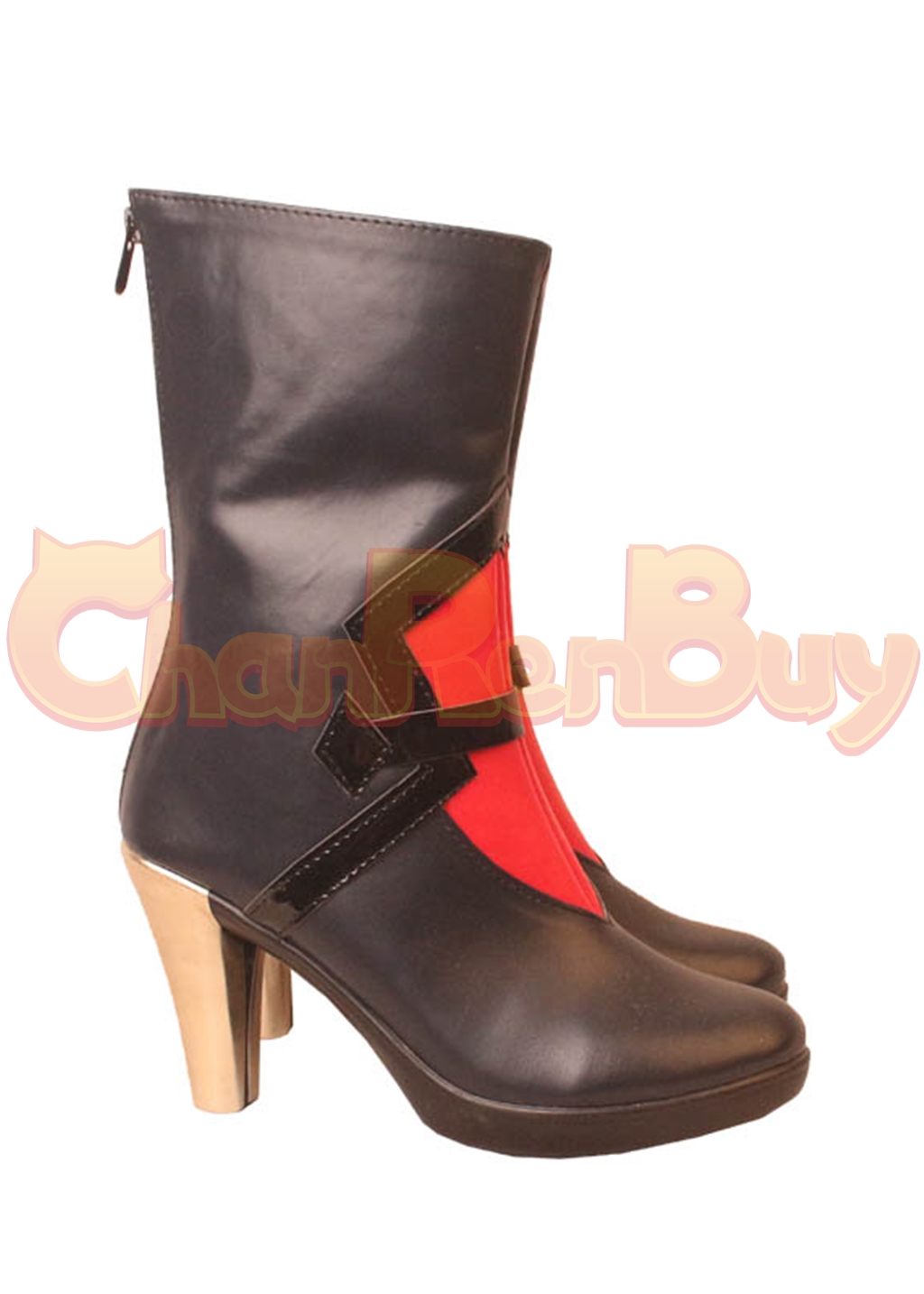 Acheron Shoes Honkai: Star Rail Short Boots Cosplay