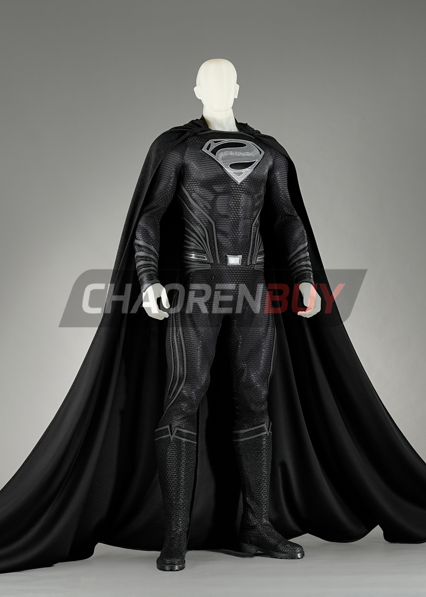 Superhero Man Costume Suit Cosplay Black Ver