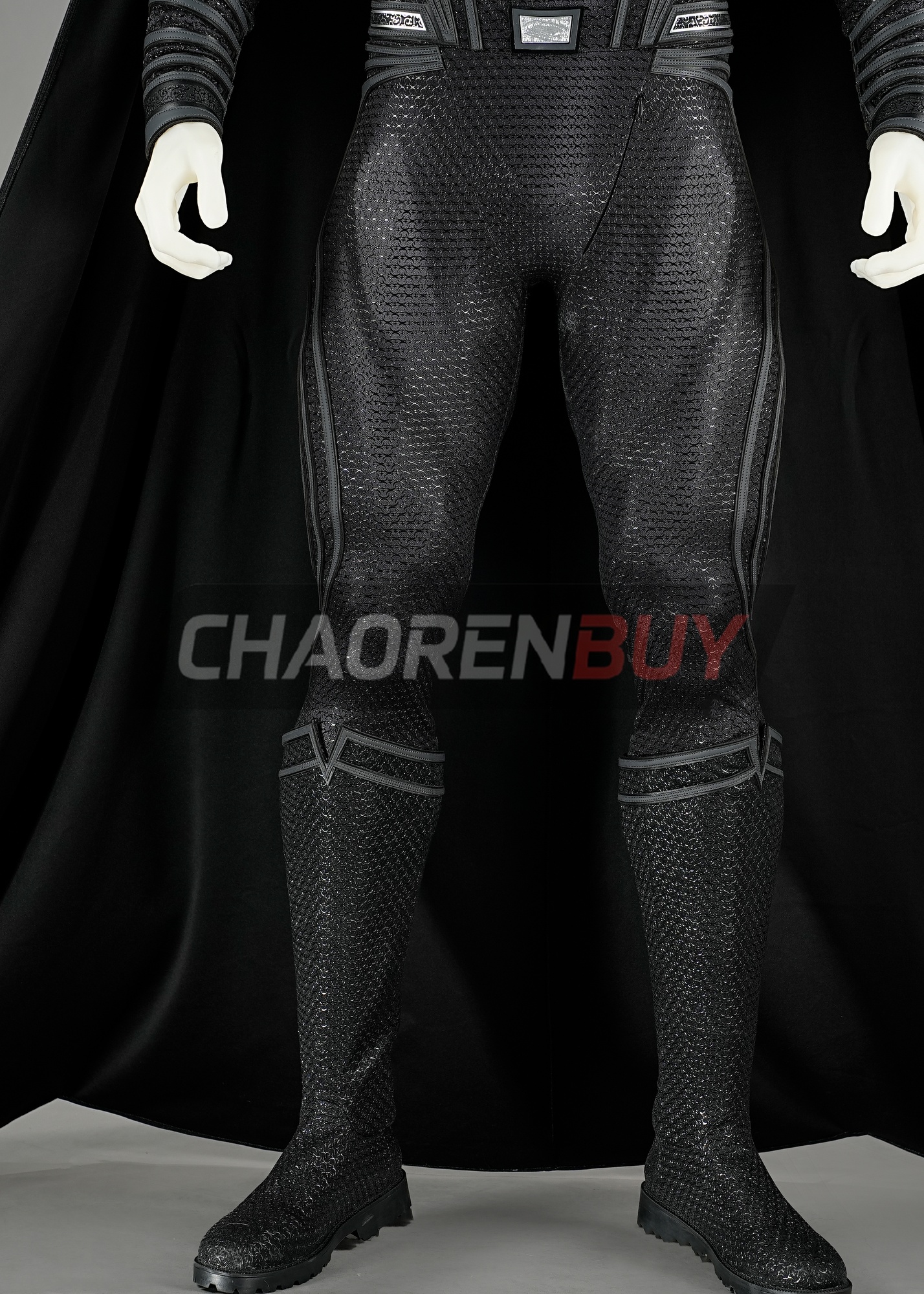 Superhero Man Costume Suit Cosplay Black Ver