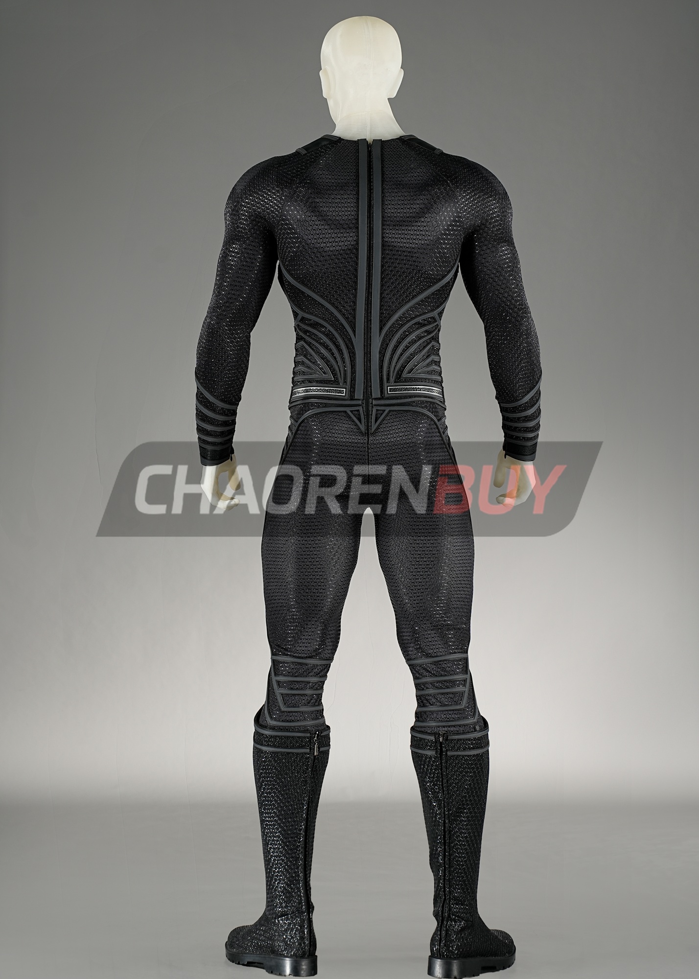 Superhero Man Costume Suit Cosplay Black Ver