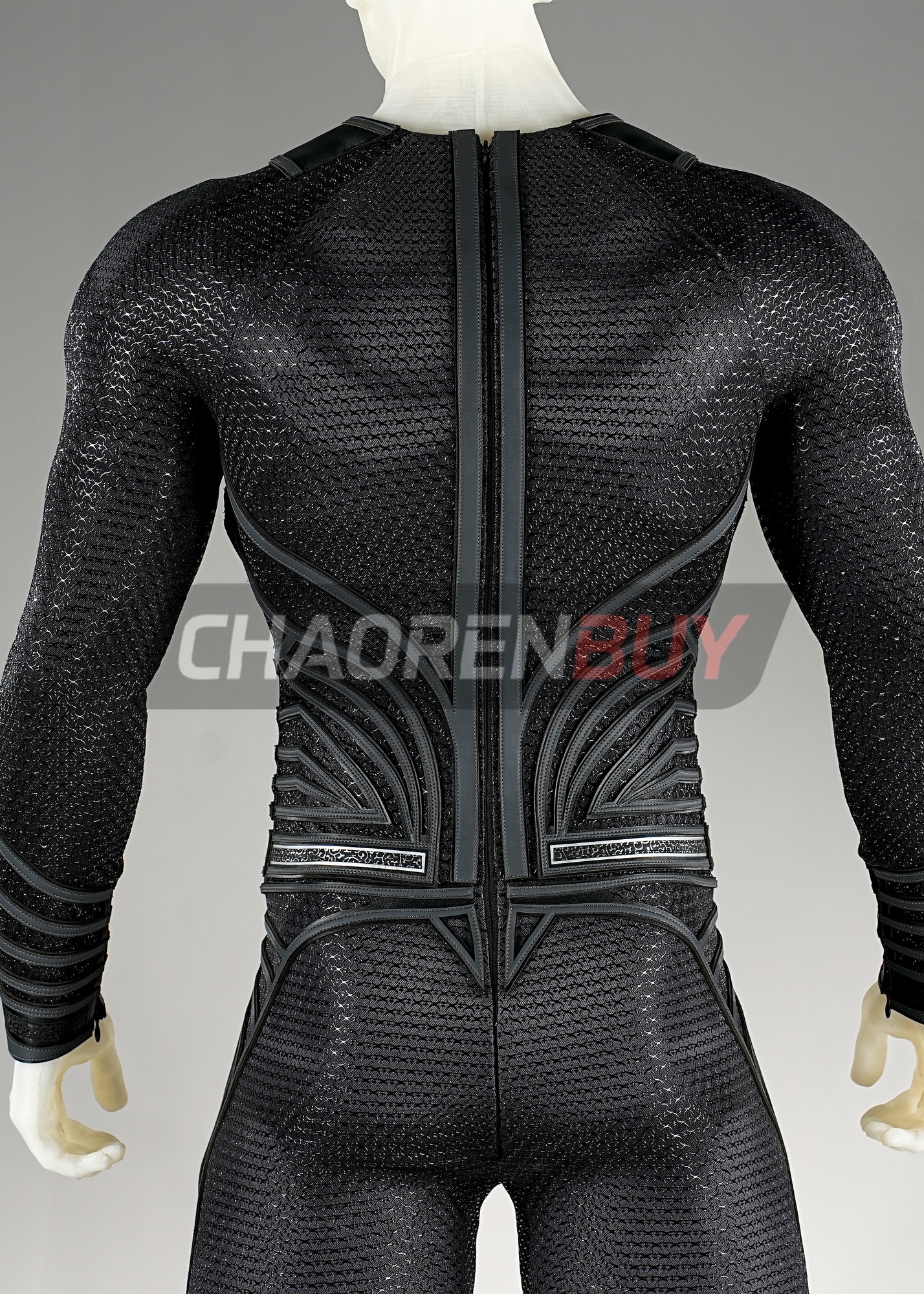 Superhero Man Costume Suit Cosplay Black Ver