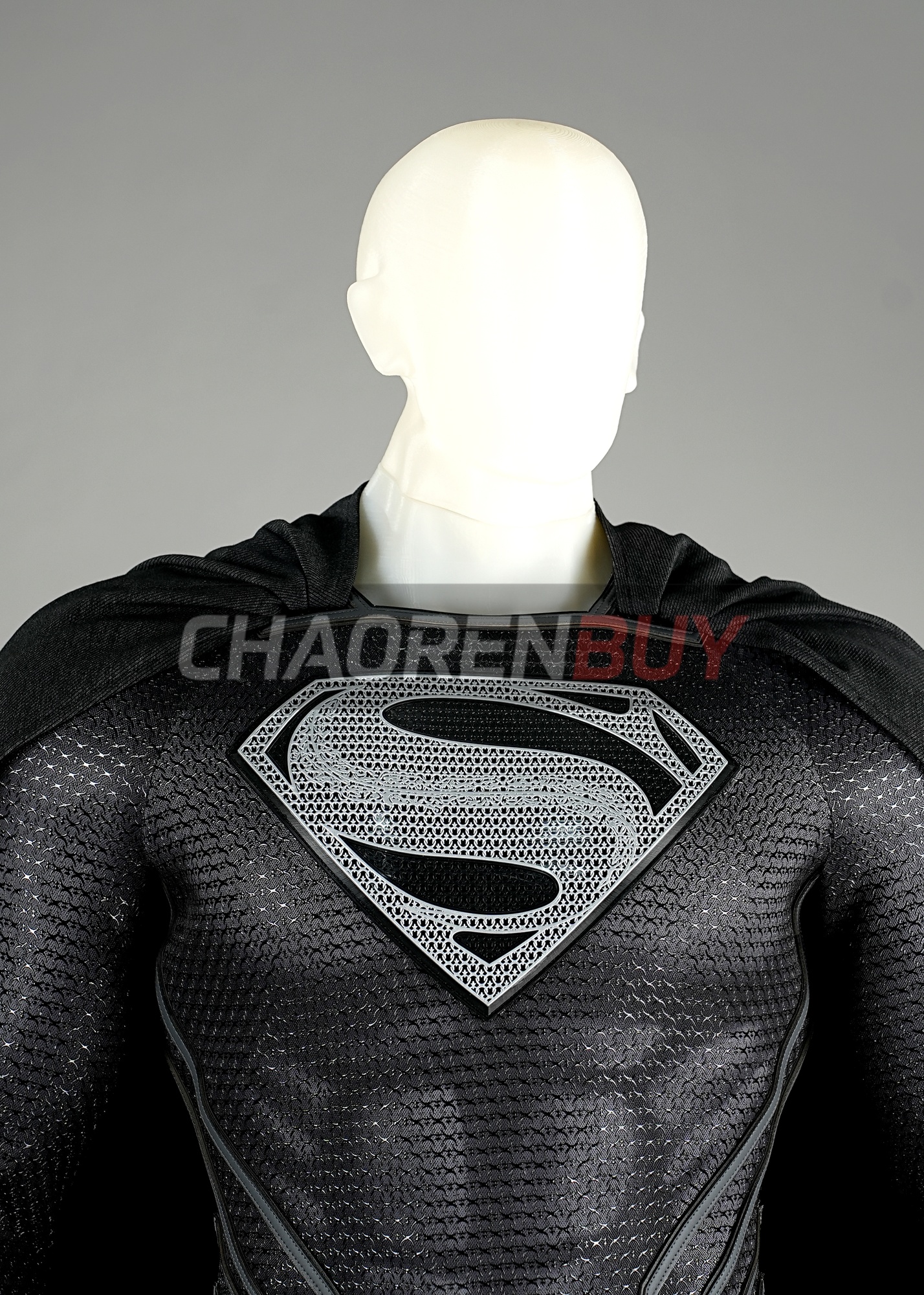 Superhero Man Costume Suit Cosplay Black Ver