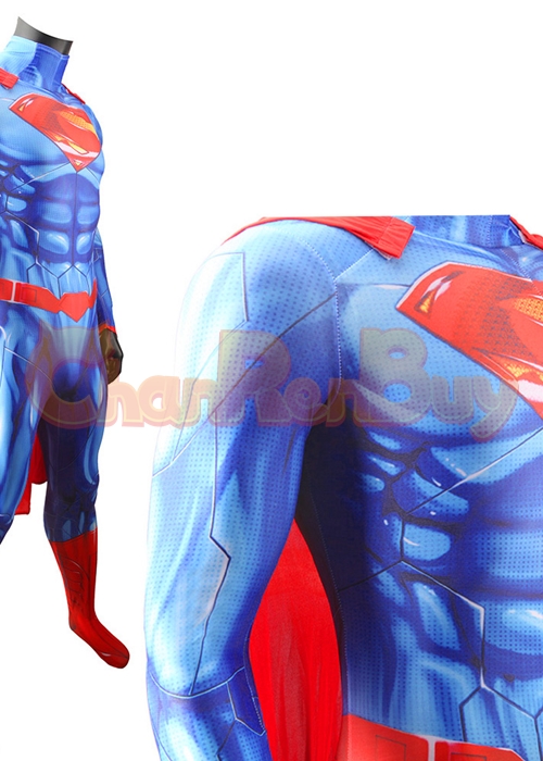 New 52 Superhero Man Costume Cosplay Bodysuit for Adult Kids