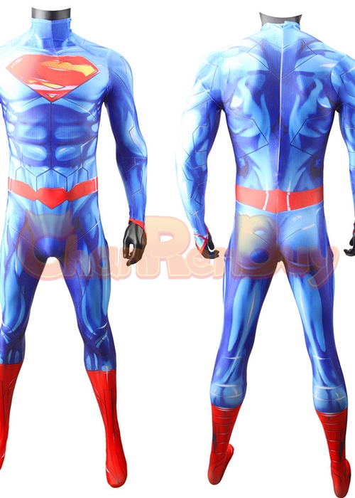 New 52 Superhero Man Costume Cosplay Bodysuit for Adult Kids