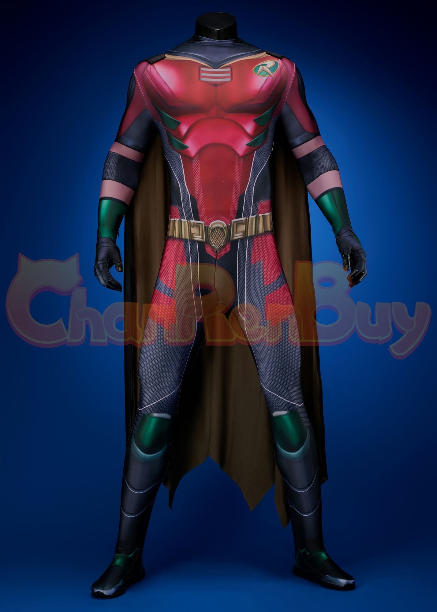 Titans Costume Robin Bodysuit Cosplay for Adult Kid