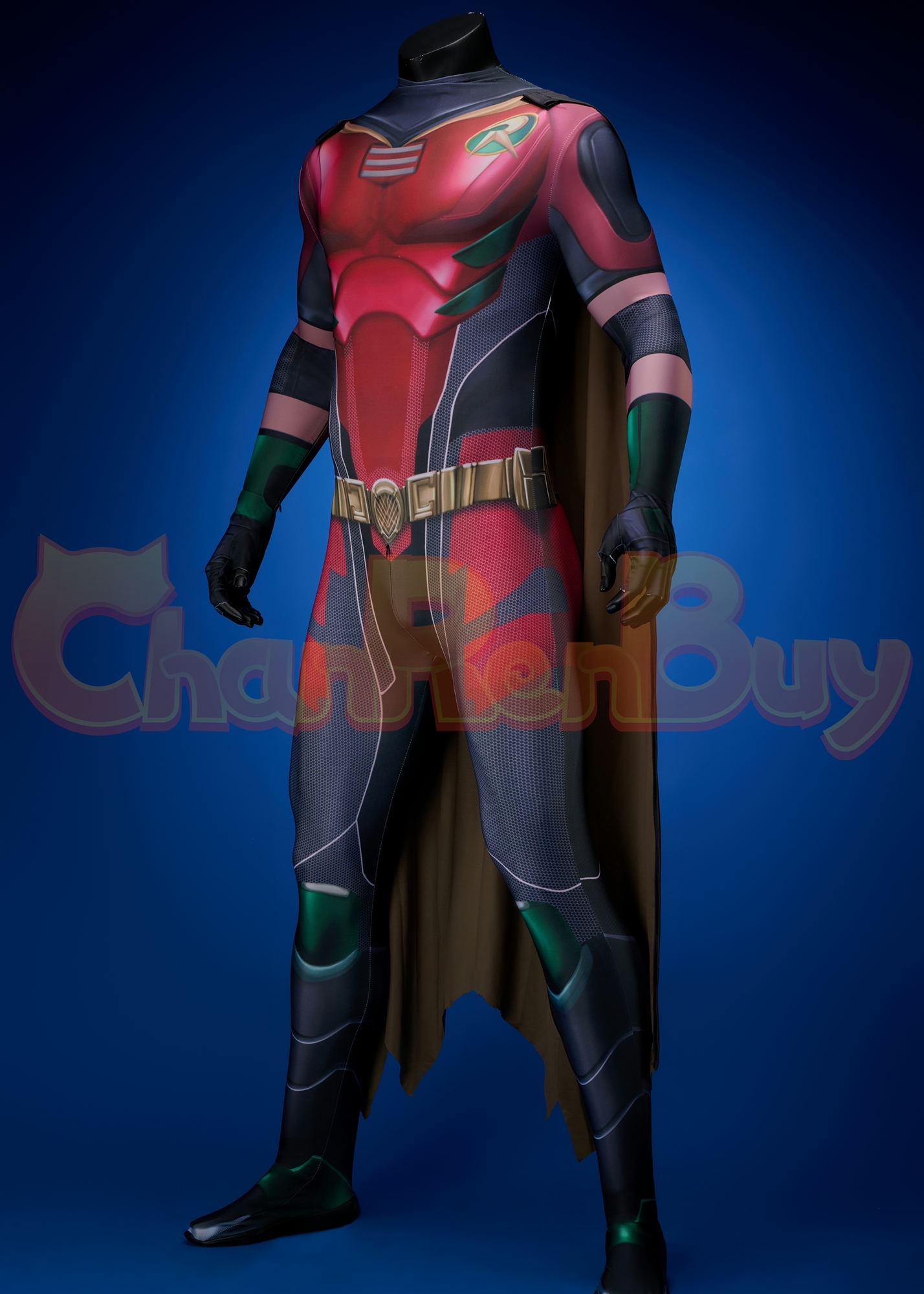Titans Costume Robin Bodysuit Cosplay for Adult Kid