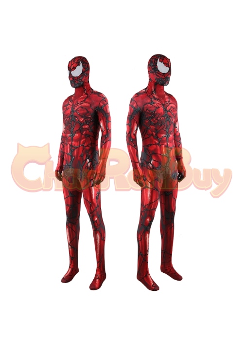 Carnage Costume Cosplay Venom Let There Be Carnage Bodysuit for Adult