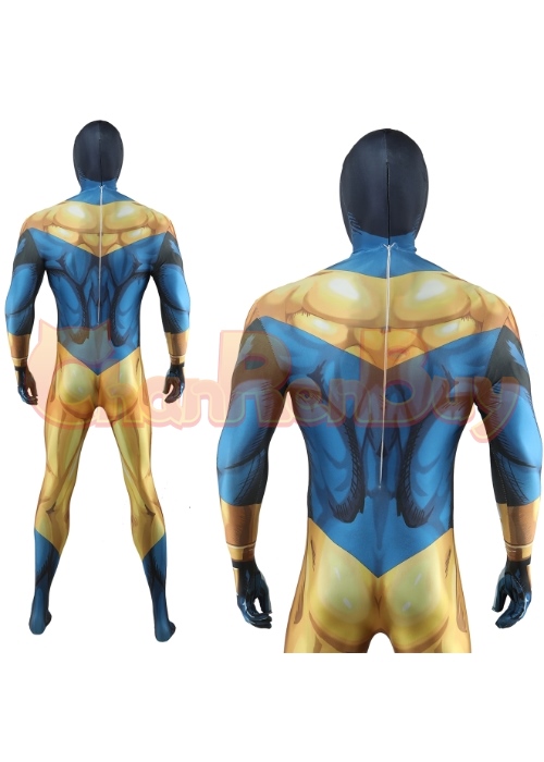 Booster Gold Costume Cosplay Bodysuit for Adult Kid