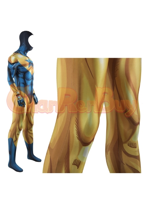 Booster Gold Costume Cosplay Bodysuit for Adult Kid