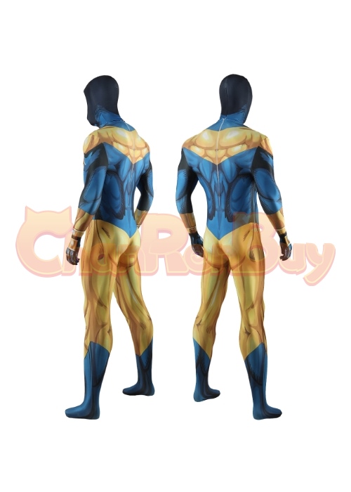 Booster Gold Costume Cosplay Bodysuit for Adult Kid