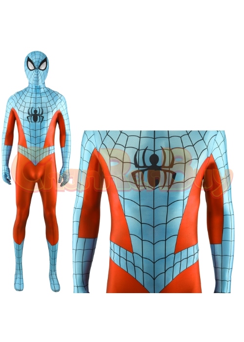 Web-man Costume Cosplay Marvel's Spider-Man Remastered Bodysuit for Adult Kid