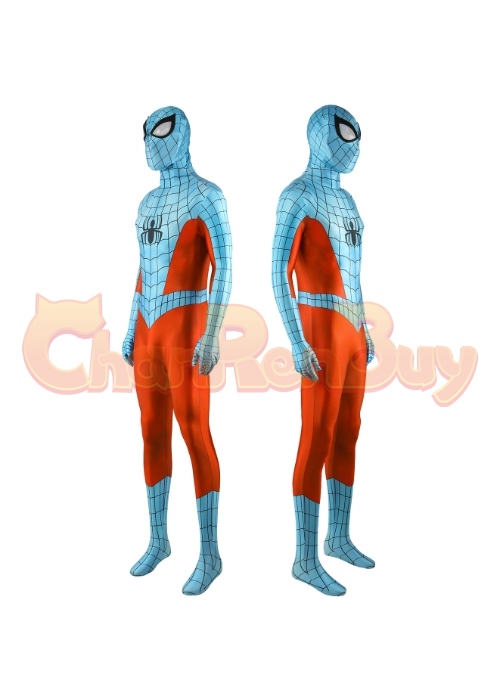 Web-man Costume Cosplay Marvel's Spider-Man Remastered Bodysuit for Adult Kid