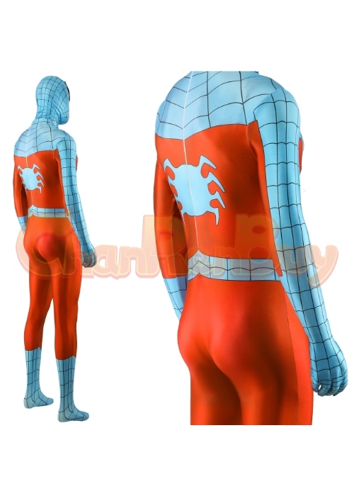Web-man Costume Cosplay Marvel's Spider-Man Remastered Bodysuit for Adult Kid