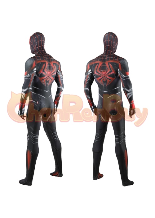Miles Morales Advanced Tech Suit Costume Cosplay Marvel's Spider-Man Bodysuit for Adult Kid