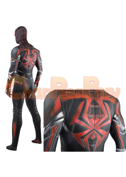Miles Morales Advanced Tech Suit Costume Cosplay Marvel's Spider-Man Bodysuit for Adult Kid