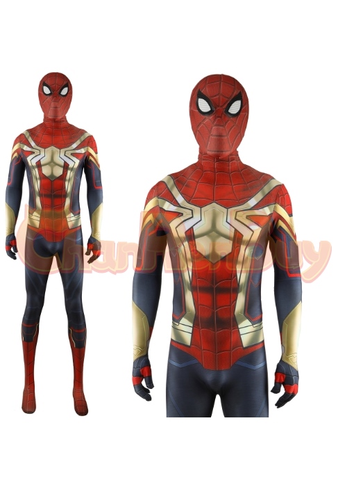 Avengers Infinity War Peter Parker Iron Spider Man Suit Cosplay Bodysuit Ver.1