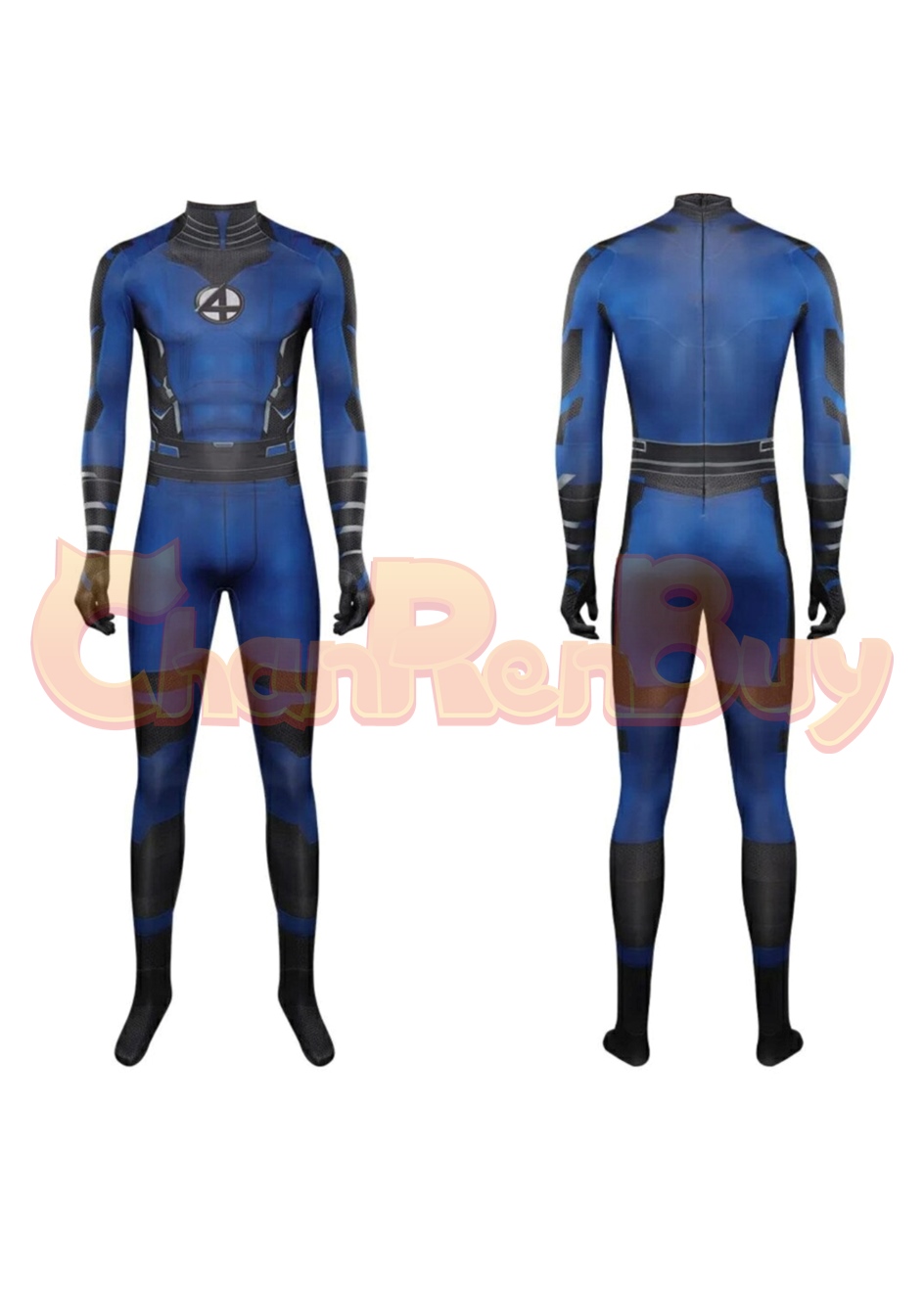 Fantastic Four Costume Mister Fantastic Bodysuit Cosplay
