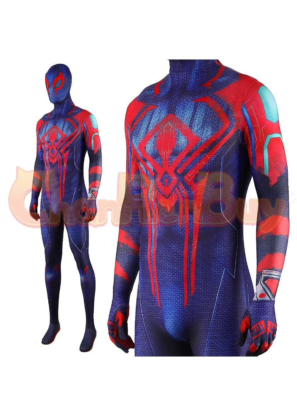 Spider-Man 2099 Costume Spider Man Bodysuit Cosplay