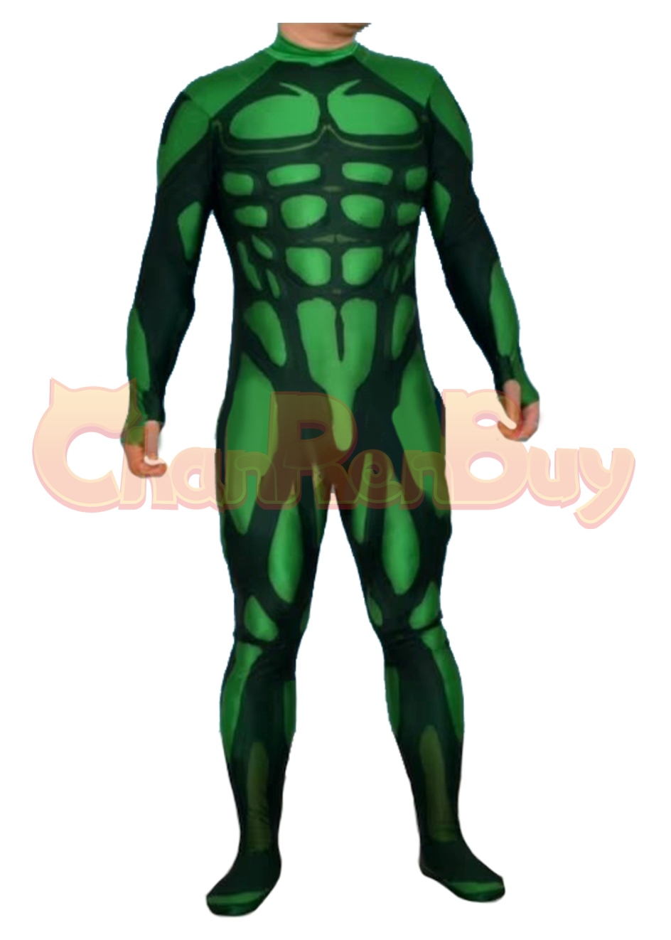 Green Muscle Suit Costume Bodysuit Cosplay